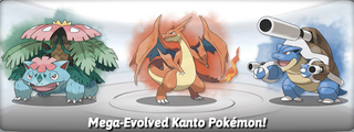 Illustration for article titled Mega Charizard, Venusaur and Blastoise, In Classic Red and Blue Style